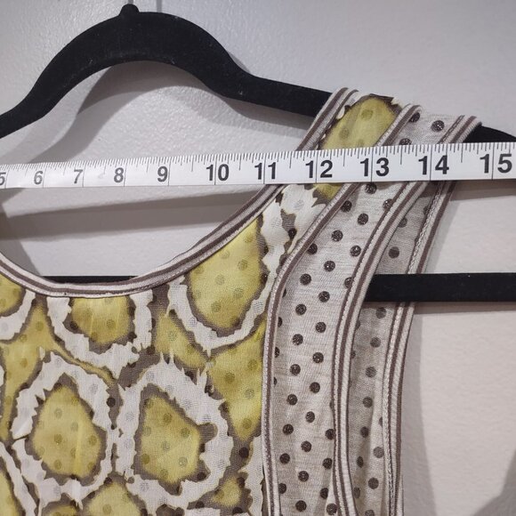 ANACDesigns by Kimi Kim Boho Sleeveless Layered Top Size Medium - Picture 4 of 7